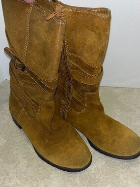 Polo Ralph Lauren Shelby leather upper women's boots 6.5